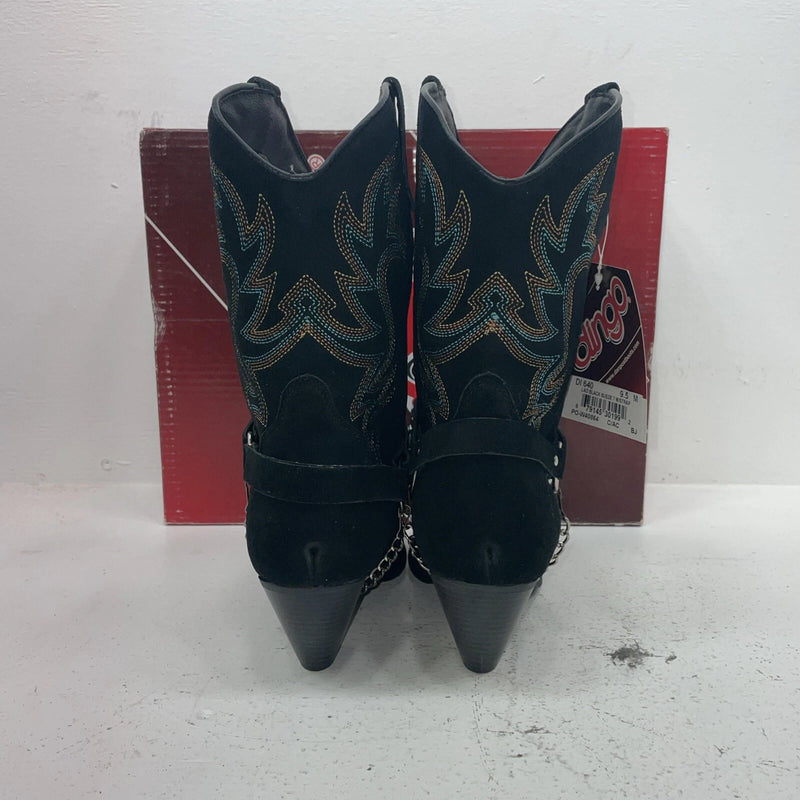 New Women’s Black Dingo Cowboy Boots. 640 9.5 9 1/2 M. 17-116