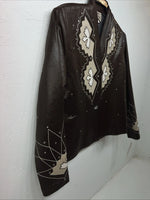 New Women’s 1849 Authentic Ranchwear Brown Western Show Jacket Small #3732 WW-5