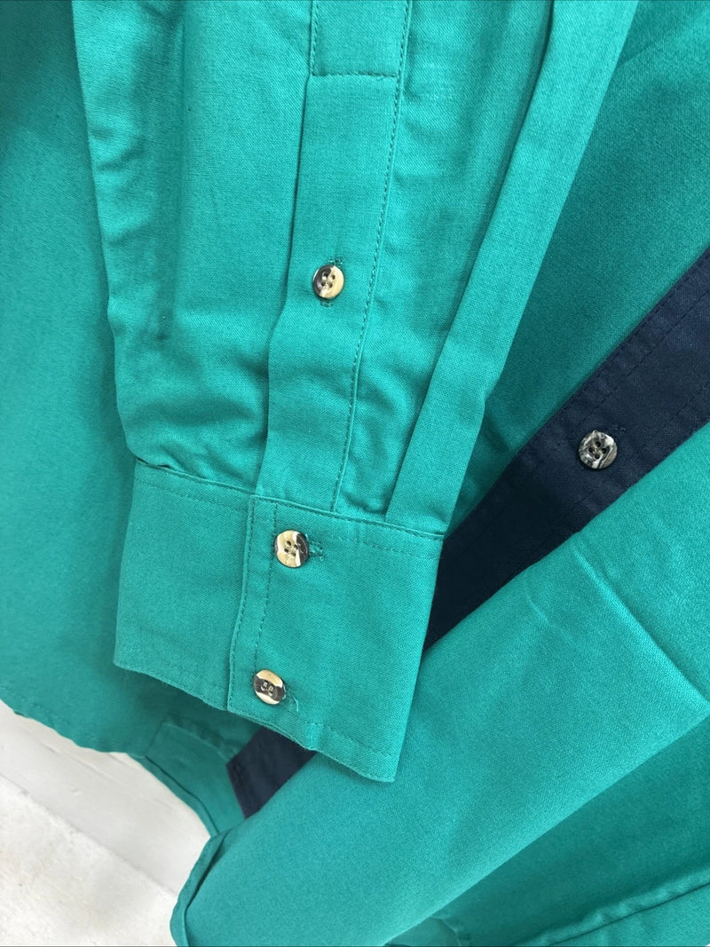 New Men’s San Angelo Multicolor Long Sleeve Button Up Large CC-35
