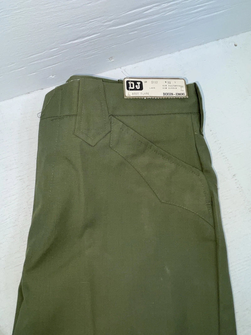 New Vintage Green Dickson Jenkins Polyester Pants #2117 OO-26