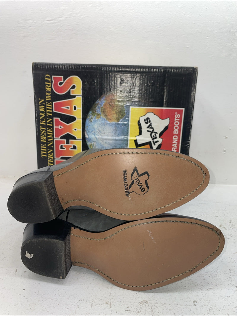 New Men’s Gray Texas Brand Cowboy Boots. 7499 10.5 10 1/2 D. 7-80