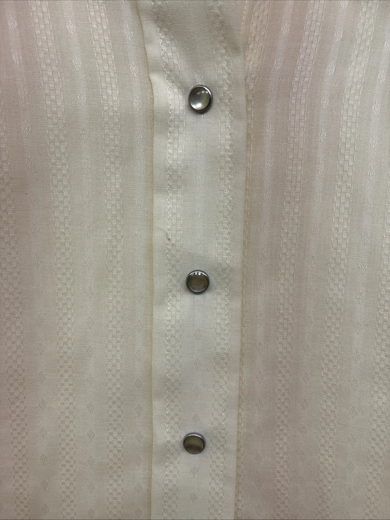 New Women’s Panhandle Slim Yellow Long Sleeve Pearl Snap Size 8 KK-63 