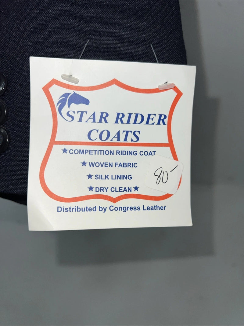 New Women’s Star Rider Blue Riding Coat 18R #21528 R-603