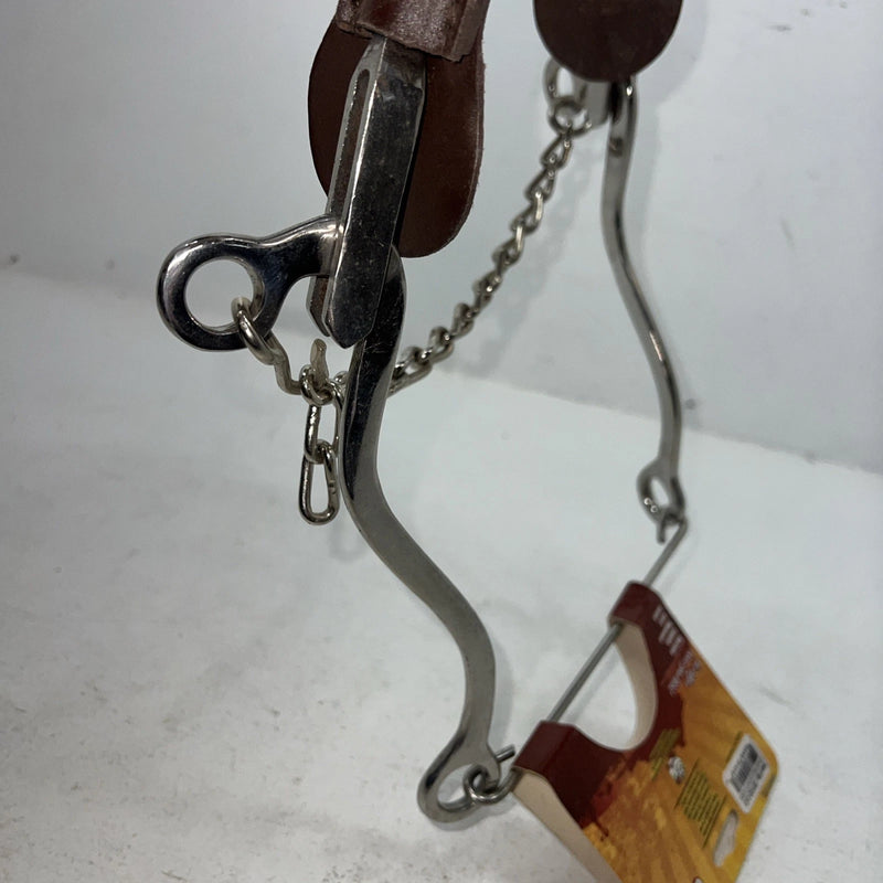 New Tough 1 SS Leather Covered Cable Hackamore #25102 BB-504