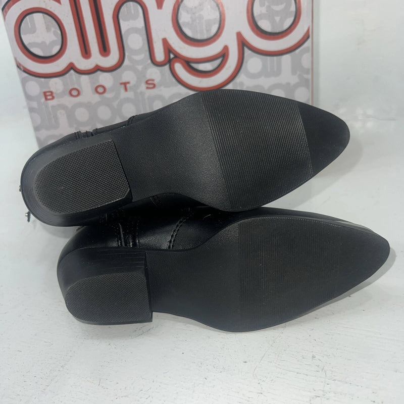 New Children’s Black Dingo Cowboy Boots With Fringe. 10.5 10 1/2 D. 24-54