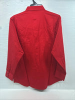 New Men’s Western Express Jean Red long Sleeve Pearl Snap XL T-23