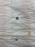 New ELY Cattleman White Long Sleeve Pearl Snap English Shirt Small X-97