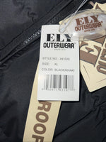 New ELY Outerwear Mens Black Puffer Jacket XL #241020 RR-3