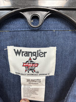 New Men’s Wrangler PBR Western Yellow Long Sleeve Button Up 2XL H-51