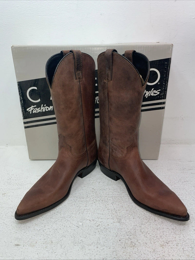 New Men’s Brown Capezio Cowboy Boots. M C 611 8 E E. 2-38