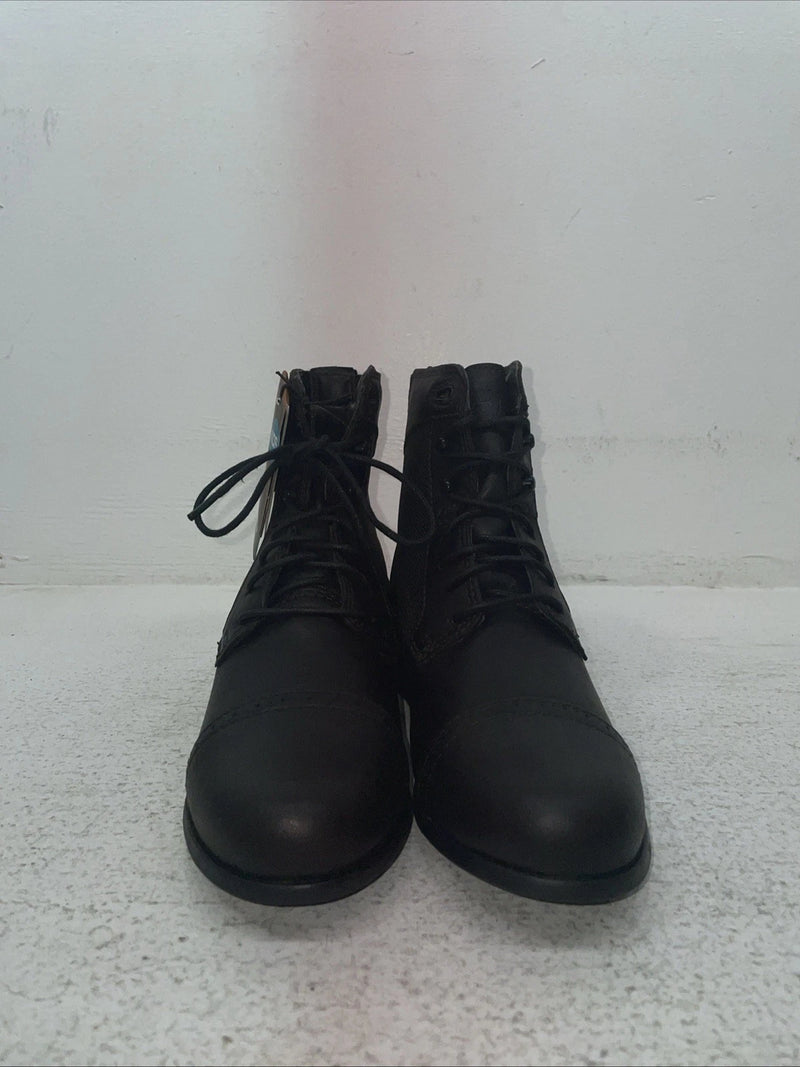 New Kids Black Lace Up Ariat Cowboy Boots. 10006311 2 C. 22-82