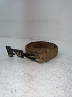 New Brown Genuine Leather Chambers Braided 35” Belt Z-11