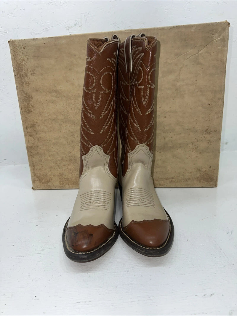 New Women’s Texas Imperial Brown Cowboy Boots. 59 6 N. 20-11