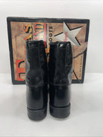 New Women’s Black Lace Up Texas Brand Cowboy Boots. 4440 8 M. 17-107