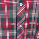 New Men’s ELY Plains Red Plaid Long Sleeve Pearl Snap 15 X 34 Medium AA-79 