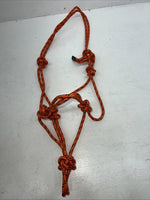 New Tough 1 Orange Poly Rope Halter #50-1000 G-512