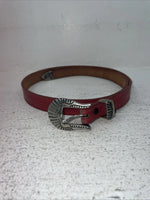 New Red Genuine Leather Nocona 34” Belt #357 Z-14