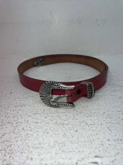 New Red Genuine Leather Nocona 34” Belt #357 Z-14