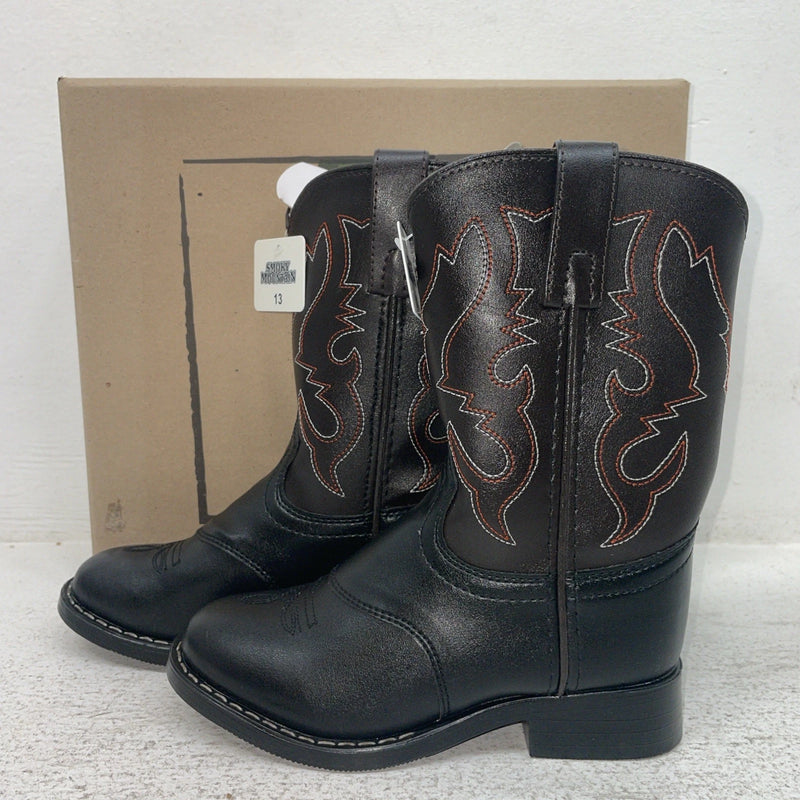 New Kids Black Smoky Mountain Cowboy Boots. 1110 C 13 D. 23-64