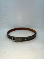 New Gray Genuine Leather Comanche Tooled 34” Belt #10357 Z-106