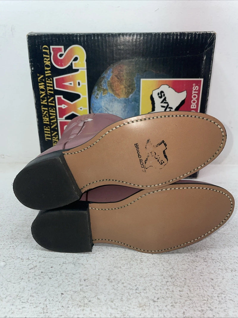 New Youth Pink Texas Brand Cowboy Boots. 3233 3 D. 22-25
