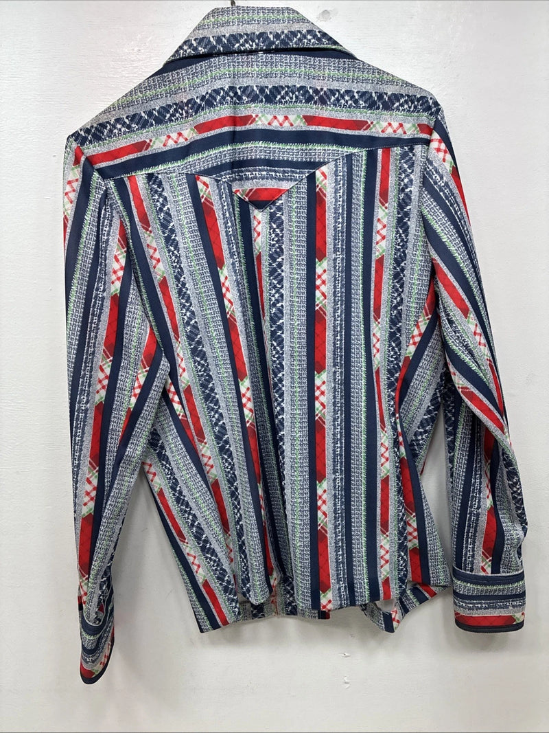 New Women’s Panhandle Slim Multicolor Design Long Sleeve Pearl Snap 36 MM-89
