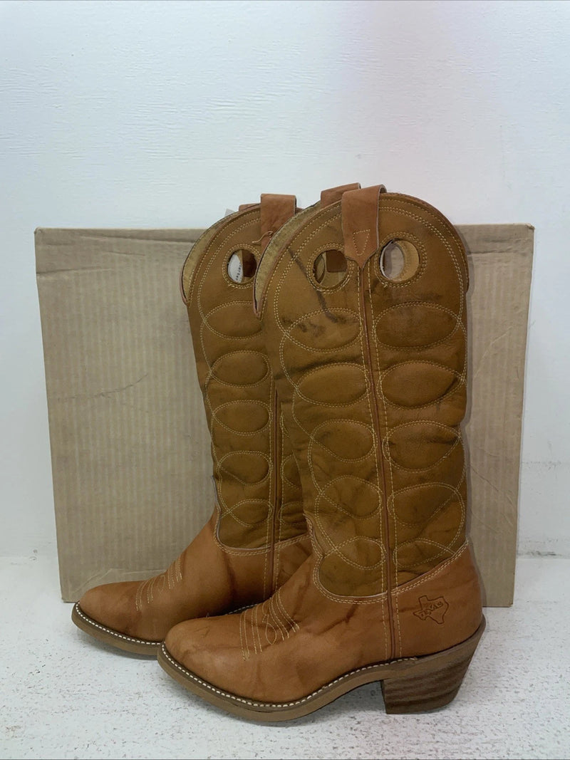 New Women’s Brown Texas Brand Cowboy Boots. 4544 5 M. 2-54