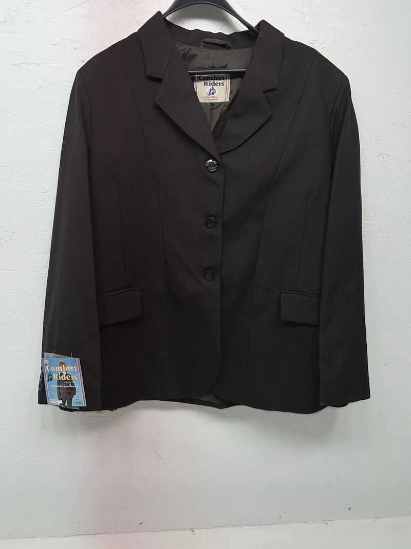 New Women’s Comfort Riders Brown Hunt Meister Riding Coat 18R FF-600