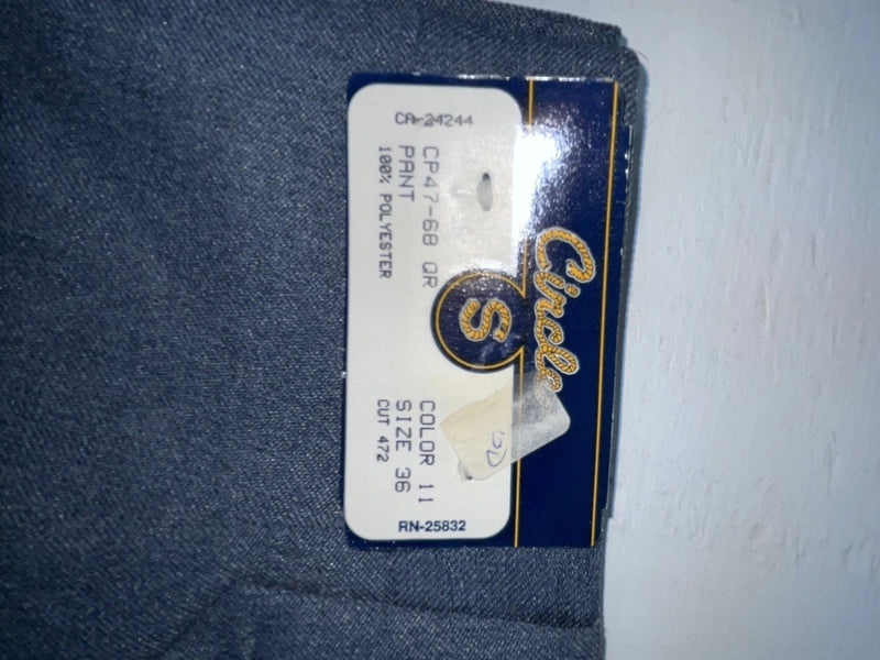 New Vintage Blue Circle S Polyester Pants #CP4768 NN-156