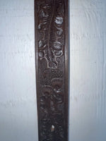 New Brown Genuine Leather Tooled 24” Belt #6400B JJ-100