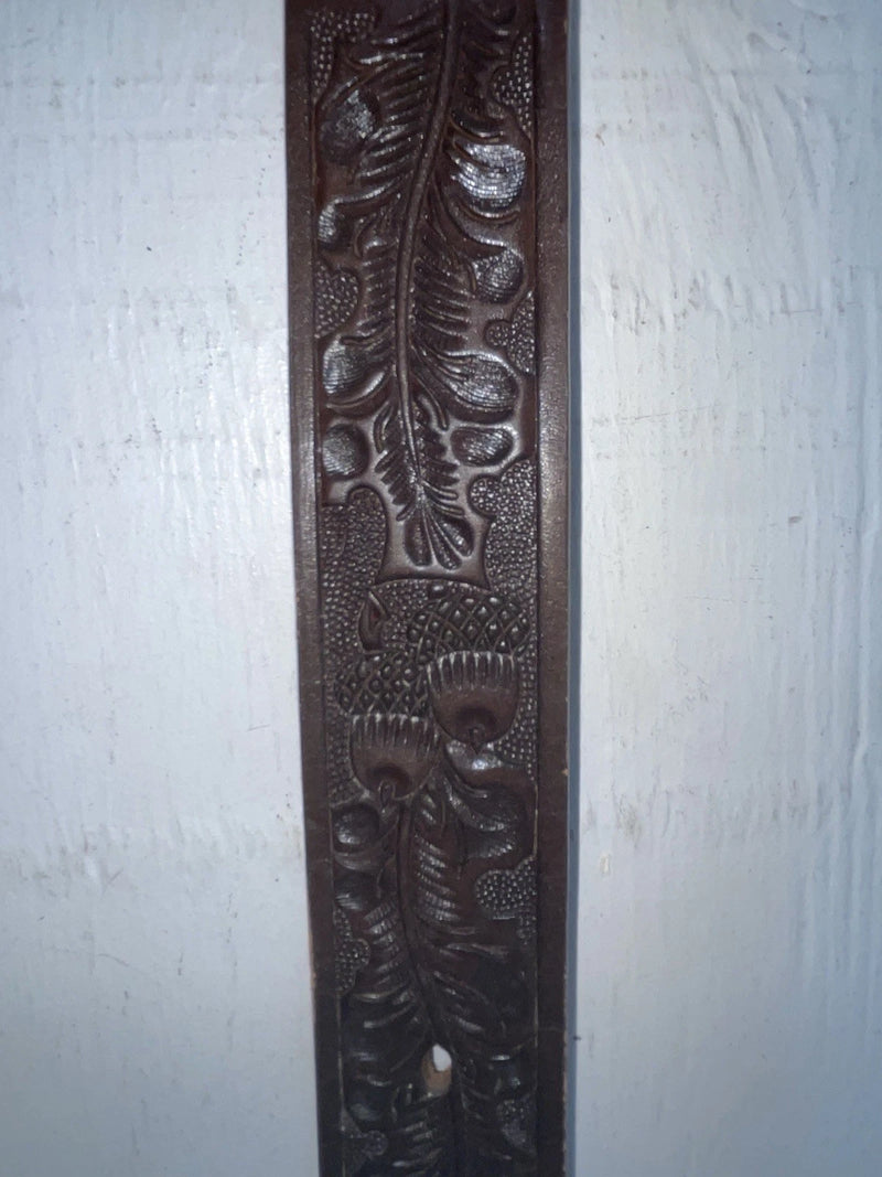New Brown Genuine Leather Tooled 24” Belt #6400B JJ-100
