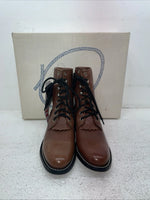New Men’s Brown Lace Up A Jama Product Cowboy Boots. Y 5117 G 5. 2-59