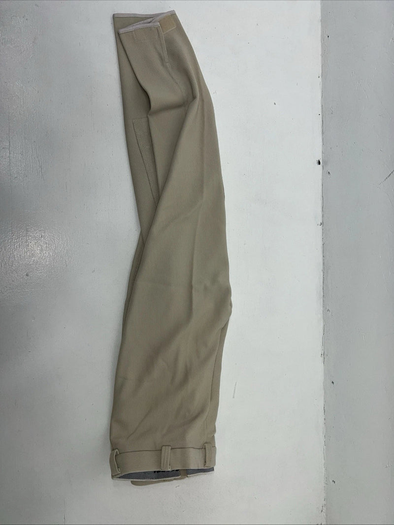 New Women’s Tan ABETTA knee Patch English Riding Breeches. 30 L C-47