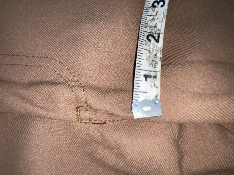 New Vintage Brown Dickson Jenkins Polyester Pants #5515 OO-83
