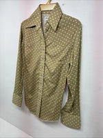 New Women’s Dickson Jenkins Green Dot Long Sleeve Pearl Snap Size 32 DD-97