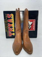 New Men’s Brown Texas Brand Cowboy Boots. M 139 8 D. 2-33