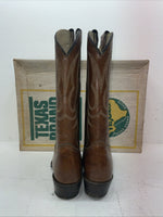 New Men’s Brown Texas Brand Cowboy Boots. 7311 10 D. 6-43