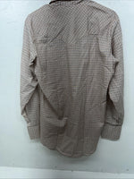 New Men’s Red Plaid Dickson-Jenkins Long Sleeve Pearl Snap Shirt. 15.5x34 M P-76