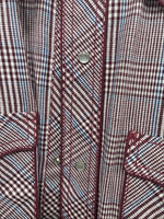 New Kids Champion Western Red Design Long Sleeve Pearl Snap Size 18 CC-116