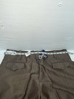 New Vintage Brown Circle S Polyester Pants #CP5091 XX-115