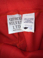 New Vintage Red Quicksilver Polyester Pants #2662 ZZ-43
