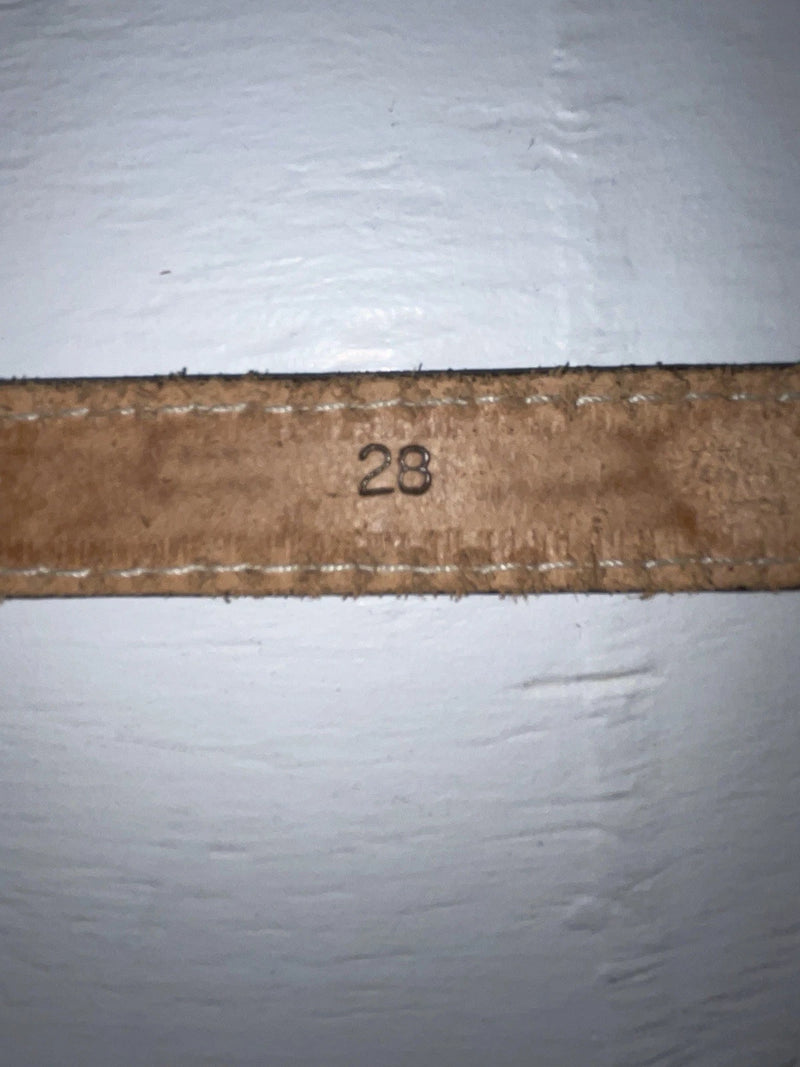 New Brown Genuine Leather Tooled 28” Belt #102 Z-137