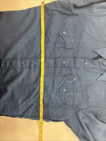 New Men’s Dickson Jenkins Blue Long Sleeve Pearl Snap Size 34 KK-113