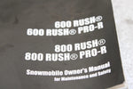 2013 Polaris 600 Rush Pro R Oem Owners Manual SP29