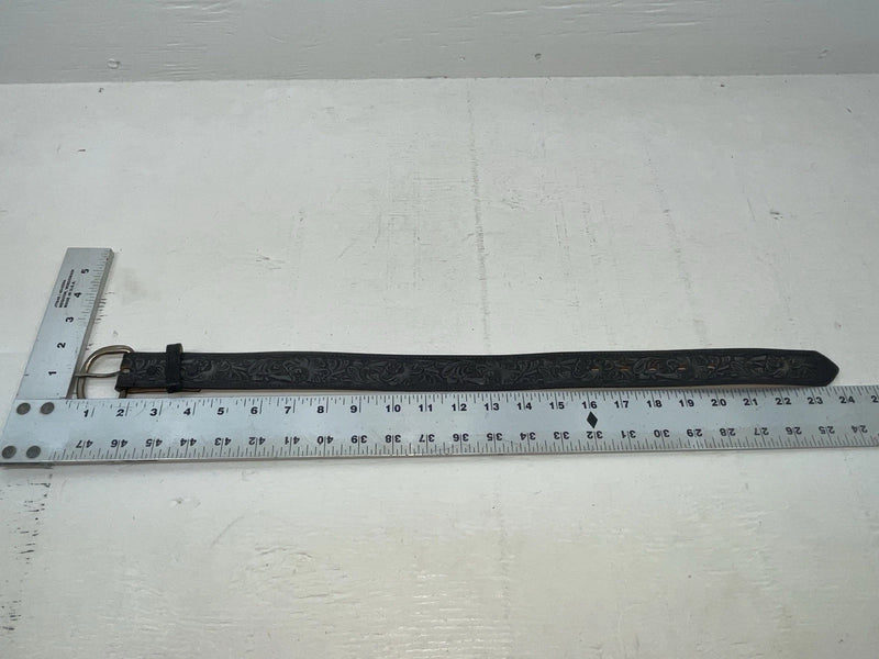 New Black Genuine Leather Nocona Tooled 18” Belt #331 NN-72