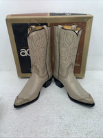 New Women’s Cream Acme Cowboy Boots. 3423 5 M. 2-58