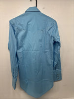 New Women’s Champion Western Blue Design Long Sleeve Pearl Snap 14.5 M KK-30