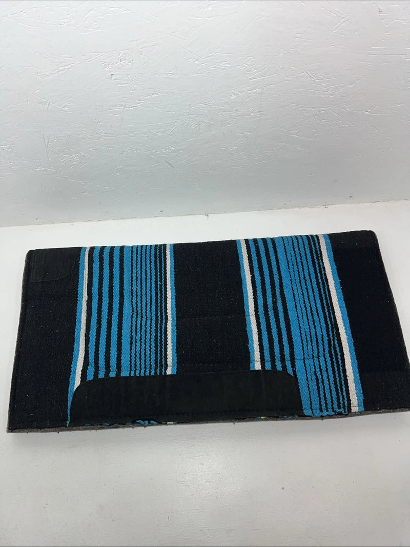 New Tough 1 Blue Black Felt Drover Saddle Pad 32x32 #31-650 Pad-16 