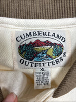 New Men’s Cumberland Brown Western Designed Short Sleeve Polo Shirt XL J-31