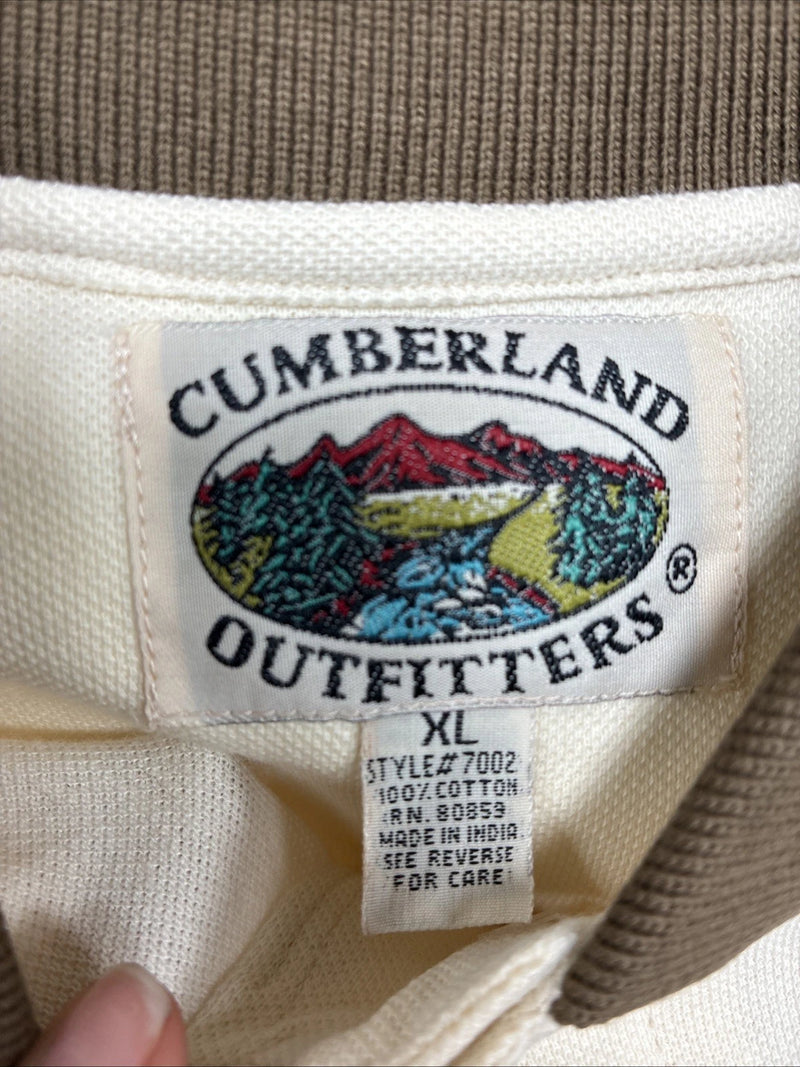 New Men’s Cumberland Brown Western Designed Short Sleeve Polo Shirt XL J-31